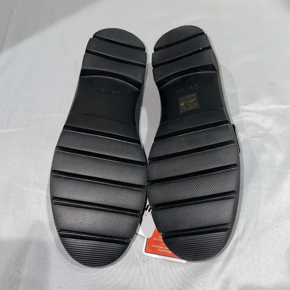 Aetrex Collette Black Leather Penny Loafers Arch Support Orthotic LL100W‎ Size 7